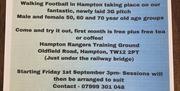 Walking Football Sessions
