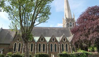 A front shot of St James's Church