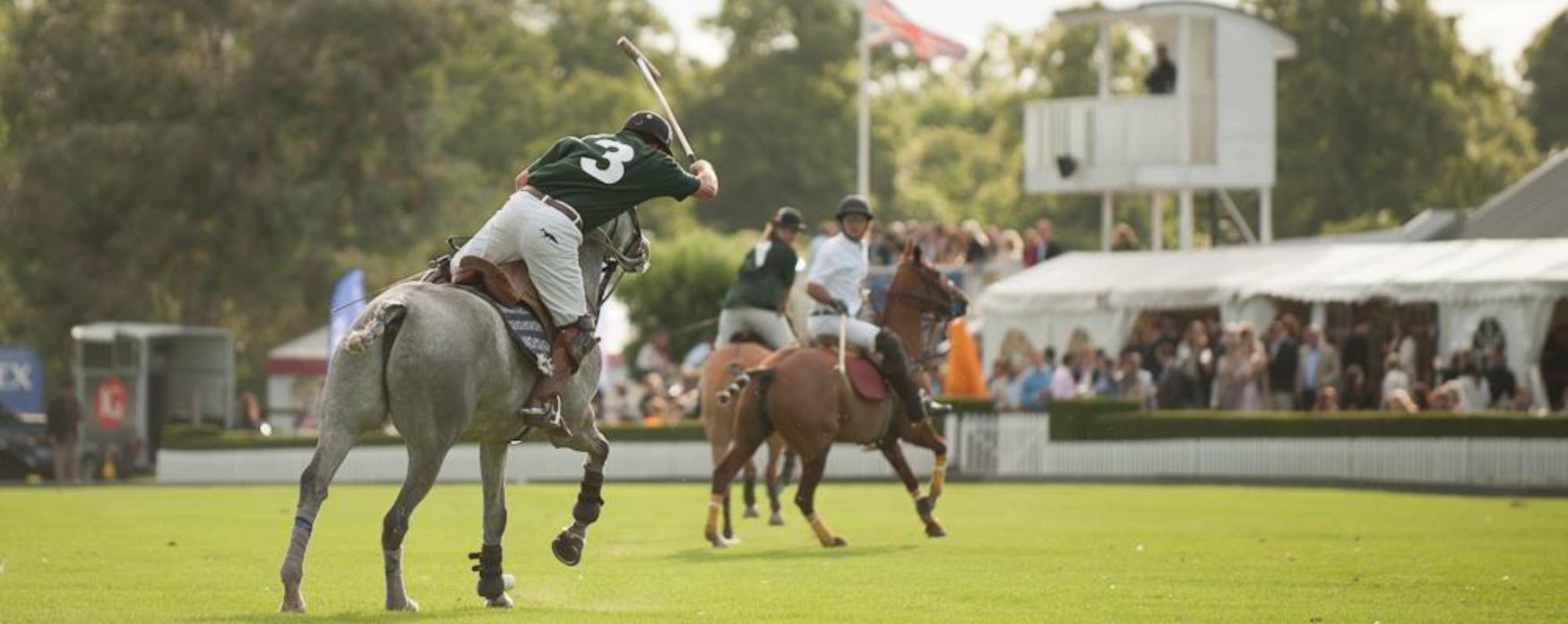 A picture of players playing polo