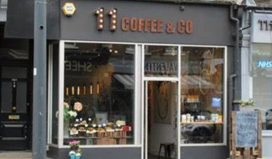 front shot of 11 cofee & co shop