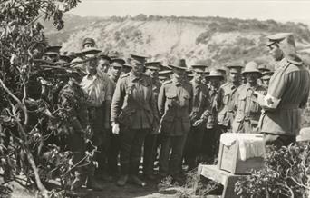 Burial service on Gallipoli
