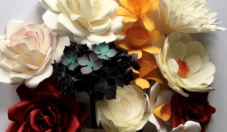 Paper Flowers for Christmas Paper Flowers for Christmas