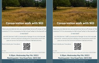 FoBC's Conservation Manager, Will Dartnell will take you on a guided walk on Barnes Common telling you all about the conservation work going and why i