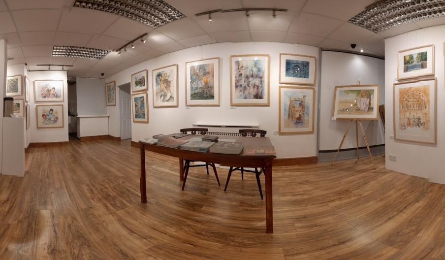 Interior shot of Faam Gallery