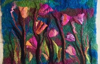 Felted tulips