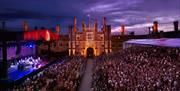 Hampton Court Music Festival with the palace on the side