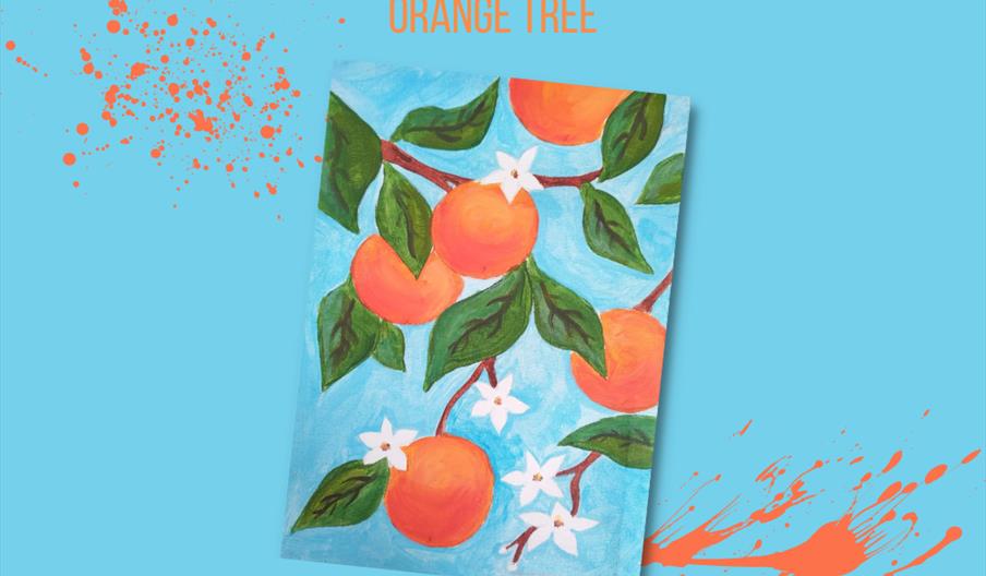 Paint party Orange Tree