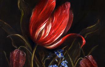 Zomerschoon-1620-Fritillaria-meleagris-and-forget-me-not-by-Tanja-Moderscheim-1