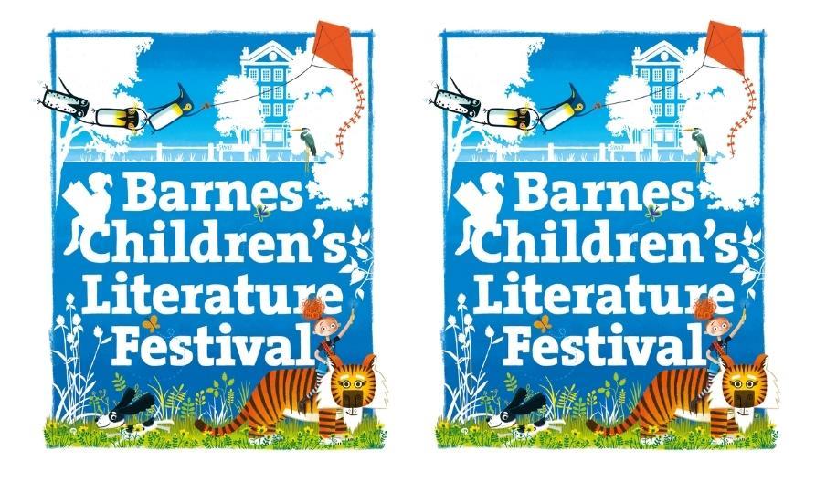 2022 Barnes Children's Literature Festival poster by Rob Biddulph