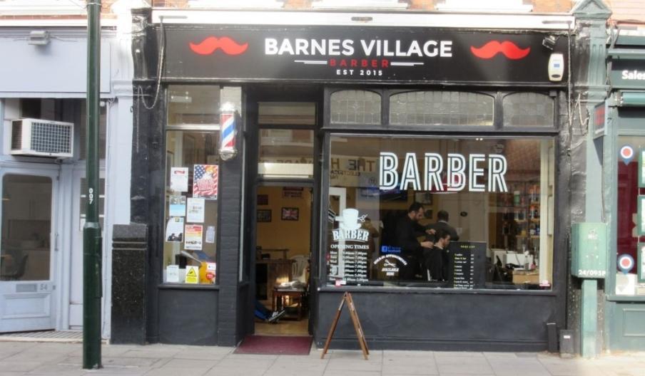 Front shot of Barnes VIllage barber