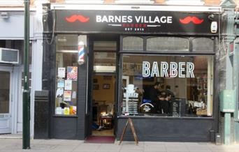 Front shot of Barnes VIllage barber