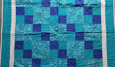 Blue quilt