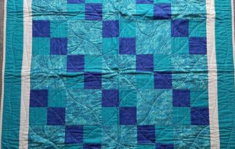 Blue quilt