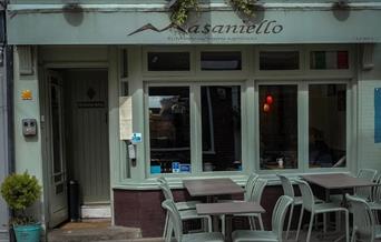 A front shot of Masiniello restaurant