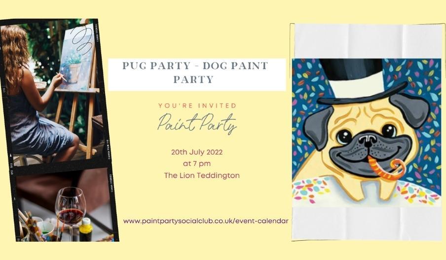 Paint and Sip Pug Party