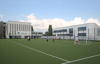 A side shot of Teddington Sports Centre