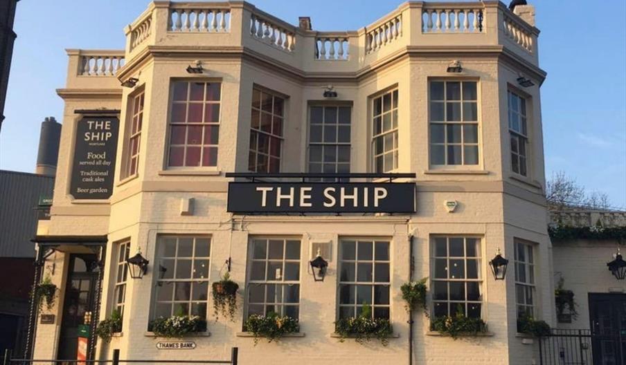 Front shot of The Ship pub
