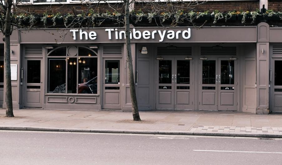 A front shot of The Timberyard