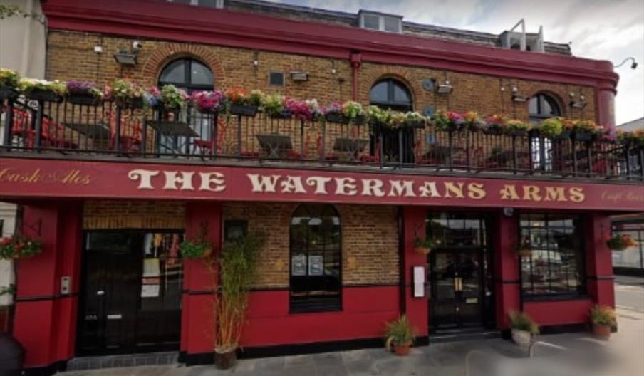 Front shot of the watermans arms food house