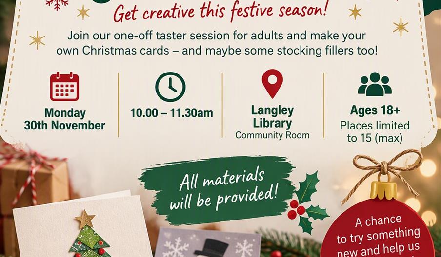 Christmas craft poster 2026 Langley