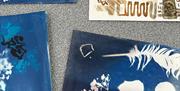 Cyanotype and botanical inks with Annie Dale, April 2026. Photograph Anneka French