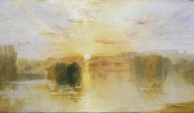 JMW Turner, c1827-8, The Lake, Petworth, Sunset; Sample Study, Tate (Accepted by the nation as part of the Turner Bequest 1856), Photo Tate