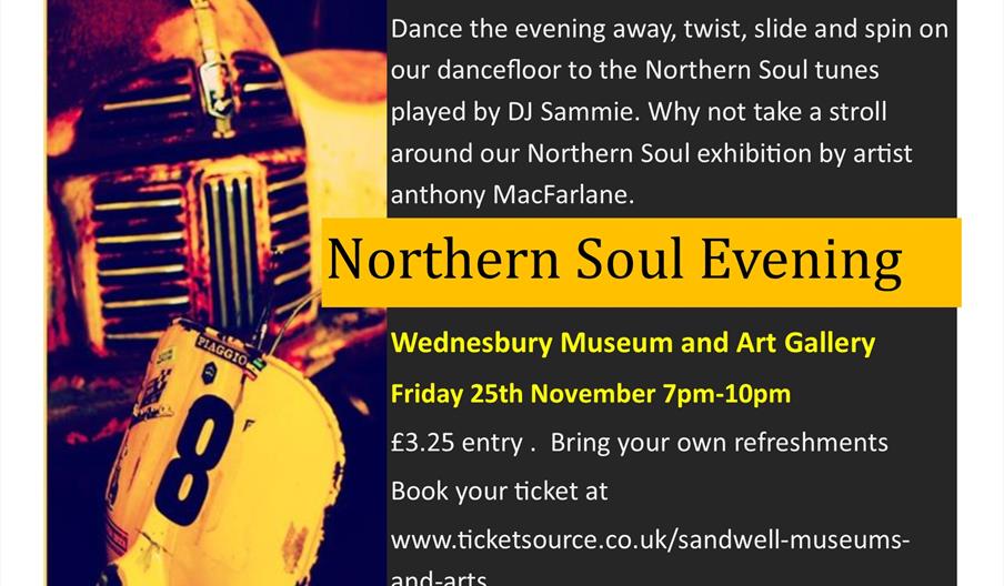 Northern Soul evening - Dance the night away at Wednesbury Museum