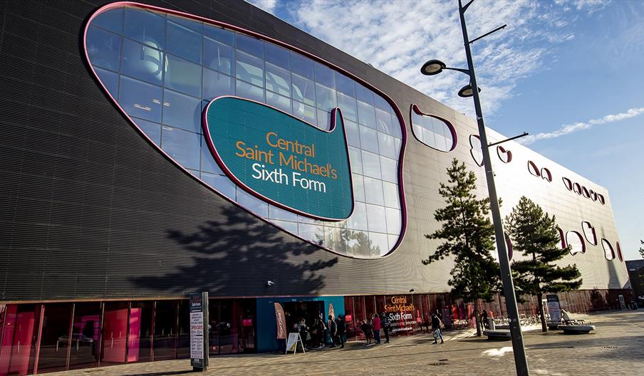 Central Saint Michael's Sixth Form building, where the ARts Cafe is located.