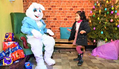 Easter Bunny and Child