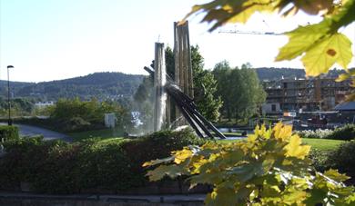 The log driver monument