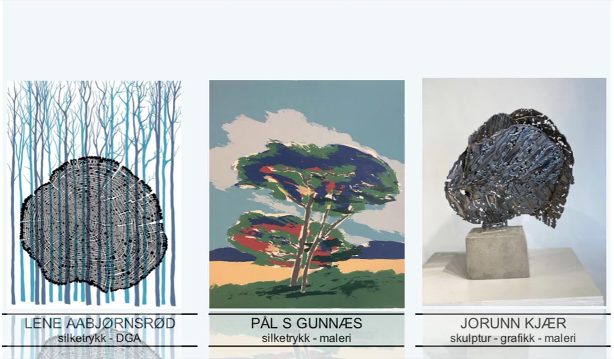Plakat: utstillingen Treklang på blikk galleri