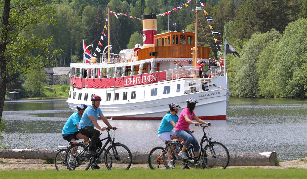 Sykkel i Telemark - sykle langs den flotte Telemarkskanalen på en rute som strekker seg fra Dalen til Ulefoss.