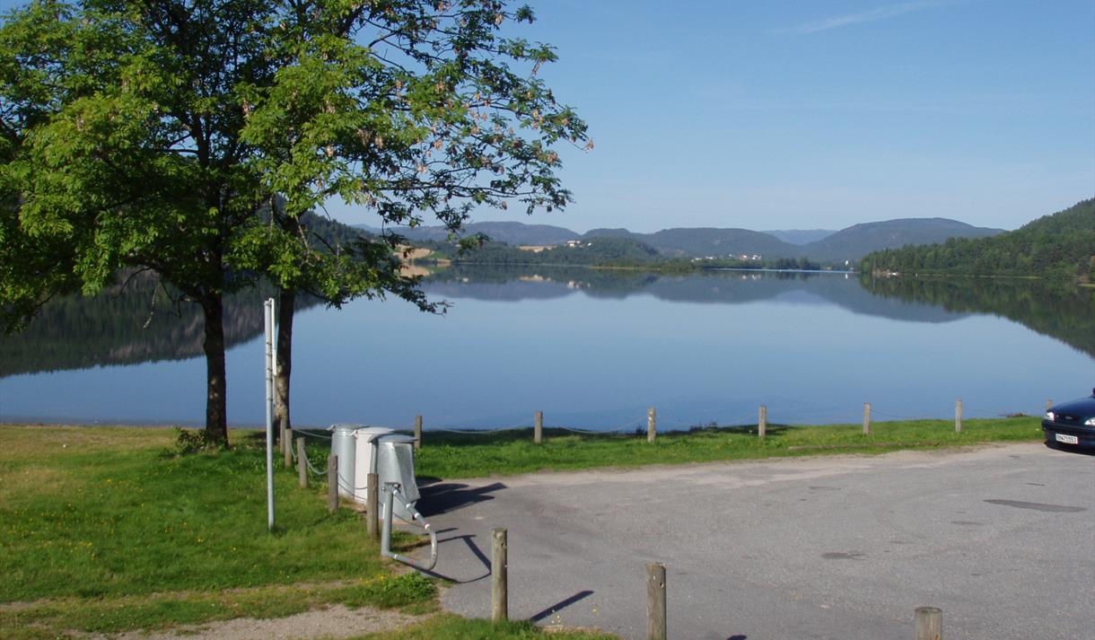 Badestrand ved Telemarkskanalen