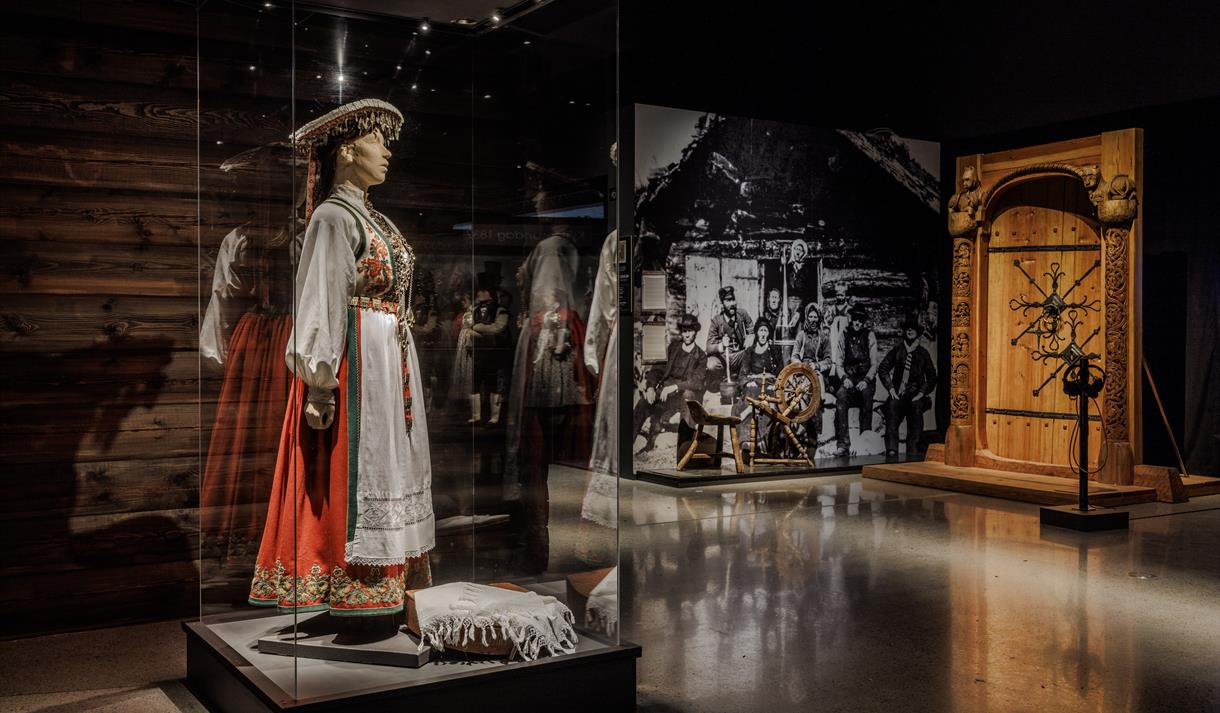 Frå utstillinga på Vest-Telemark Museum Eidsborg.