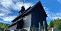 Eidsborg stavkyrkje, Vest-Telemark museum. Eidsborg stavkirke. Stave church