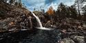 Dusanfossen Waterfall in Autumn