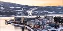 hydroparken i Notodden om vinteren