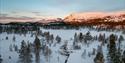 vinterlandskap på Blefjell