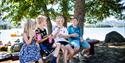 children enjoy ice cream at Straand Sommerland in Vrådal