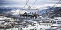 8-seater chairlift at Vrådal panorama ski center