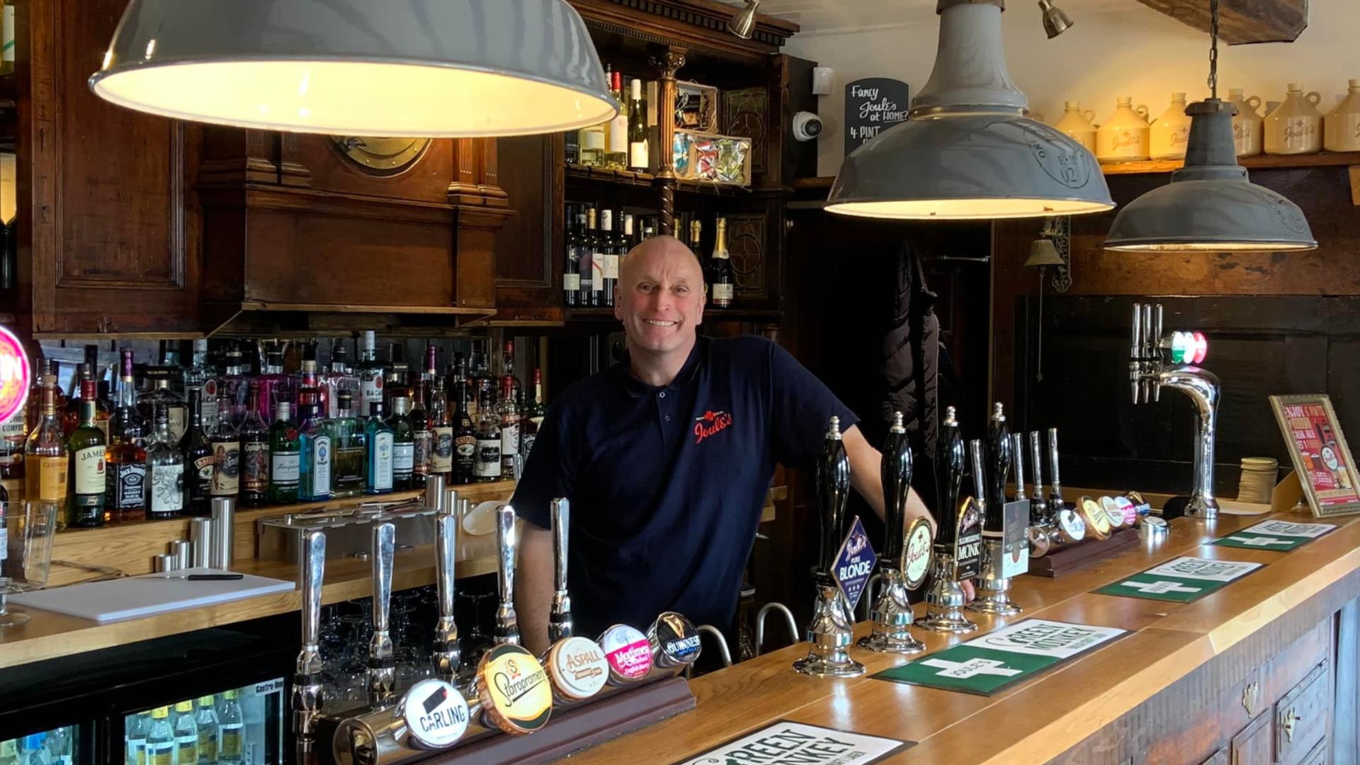 A pint of local ale at The Cock Hotel