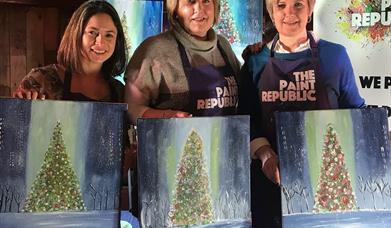 Paint and Sip with Paint Republic - Christmas in NYC