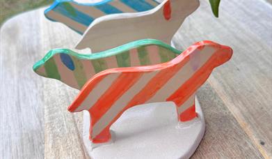Hand-buillt and decorate an Animal Themed Toast Rack