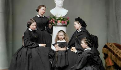 Women in mourning clothes