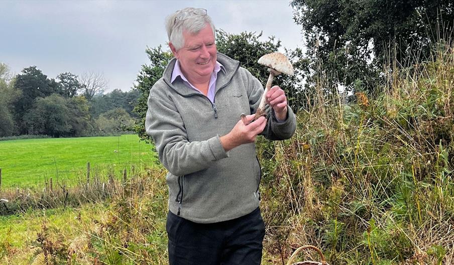 Mushroom expert, John Hughes