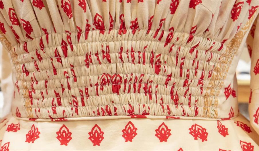 A dress from the Ironbridge Gorge Museum Costume Project