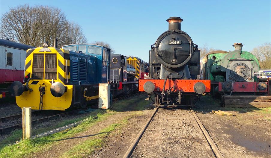 Some of the locomotives that may be seen at Telford Steam Railway