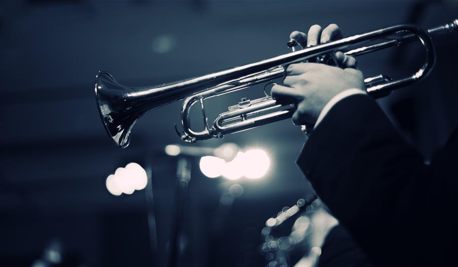 Person playing the trumpet