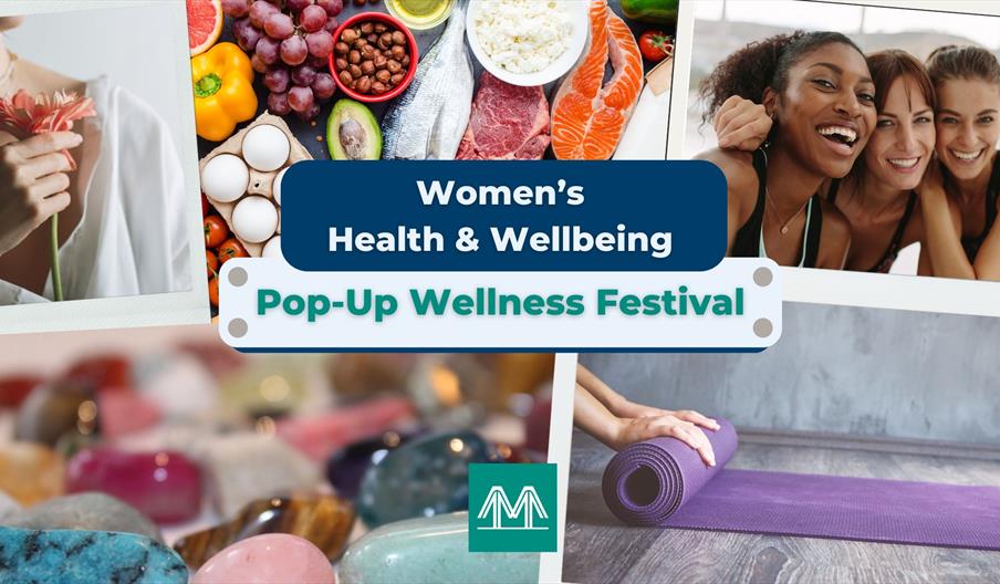 A collection of women's health and wellbeing related images
