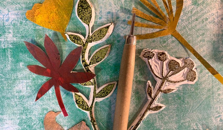 mixed media lantern